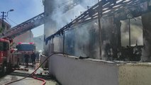 Maltepe'de tek katlı evde çıkan yangın itfaiye ekiplerince söndürüldü