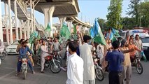 İSLAMABAD - İsrail'in Filistinlilere yönelik saldırıları Pakistan'da protesto edildi