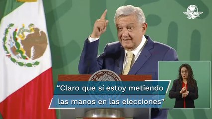 AMLO: ¡Claro que sí estoy metiendo las manos en las elecciones, no puedo ser cómplice del fraude!