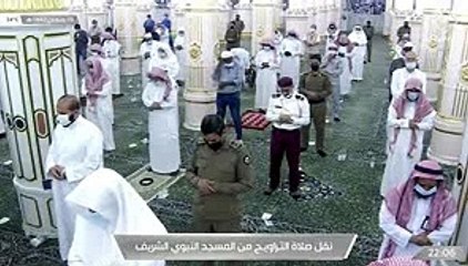 صلاة التراويح , 20 رمضان 1442هـ , المسجد النبوي,    أحمد الحذيفي
