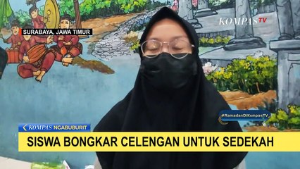 Keren! Siswa Bongkar Celengan untuk Sedekah Beli Bahan Pokok