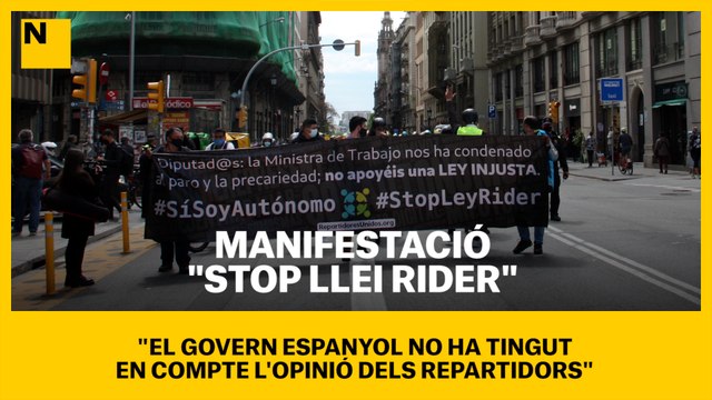 El govern espanyol aprova la llei que obliga a contractar els riders