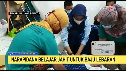 Narapidana Belajar Jahit Bikin Baju Lebaran