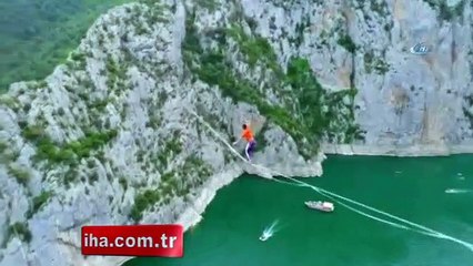 Dünya rekoru! İpte 100 saat asılı kaldı!