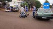 Duas mulheres ficam feridas após colisão entre dois veículos, no cruzamento entre a Rua Souza Naves e Quintino Bocaiuva