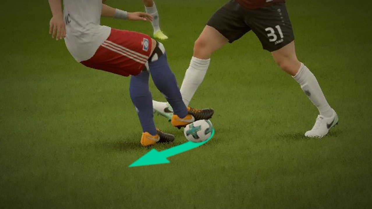 FIFA 18: Gegner ausspielen mit dem Drag Back