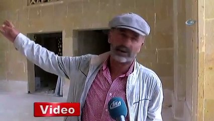 Cami hırsızı minare kaidesinde mahsur kaldı