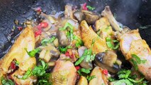 Qui̇ck And Delicious Mushroom Chicken Recipe | Asmr Food