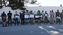TEL ABYAD - Barış Pınarı Harekatı bölgesinde Filistinlilerin direnişine destek gösterisi düzenlendi