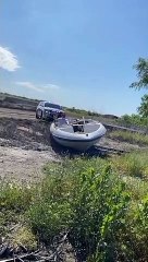 Abandoned Boat Gets Pulled Over