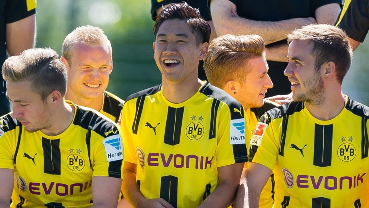 Fotoshooting beim BVB - Reus und Götze im Fokus
