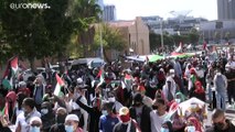 شاهد: مظاهرات في جنوب إفريقيا احتجاجا على مقتل فلسطينيين في غزة