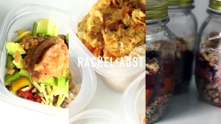 3 Healthy Lunch Ideas, Meal Prep [Vegetarian + Vegan Options] // Rachel Aust