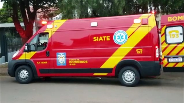 Idosa de 89 anos é socorrida pelo Siate após sofrer queda no Bairro Maria Luíza