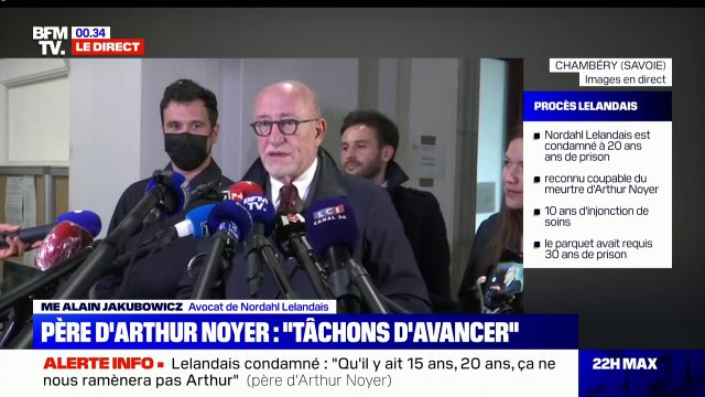 Il n'y a pas de victoire, il n'y a pas de défaite : L'avocat de Nordahl Lelandais réagit à la condamnation de son client pour le meurtre d'Arthur Noyer