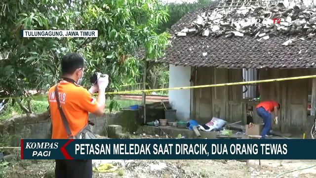 Olah TKP Ledakan Petasan di Tulungagung, Polisi Temukan 4 Kg Bubuk Mesiu dan Petasan Jumbo