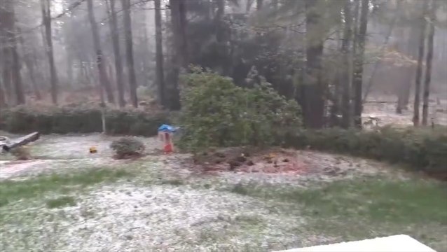 Hail pelts the northeastern US into Canada