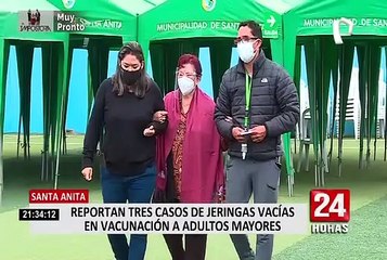 Santa Anita: reportan otro caso de vacunación con jeringa vacía a adulto mayor