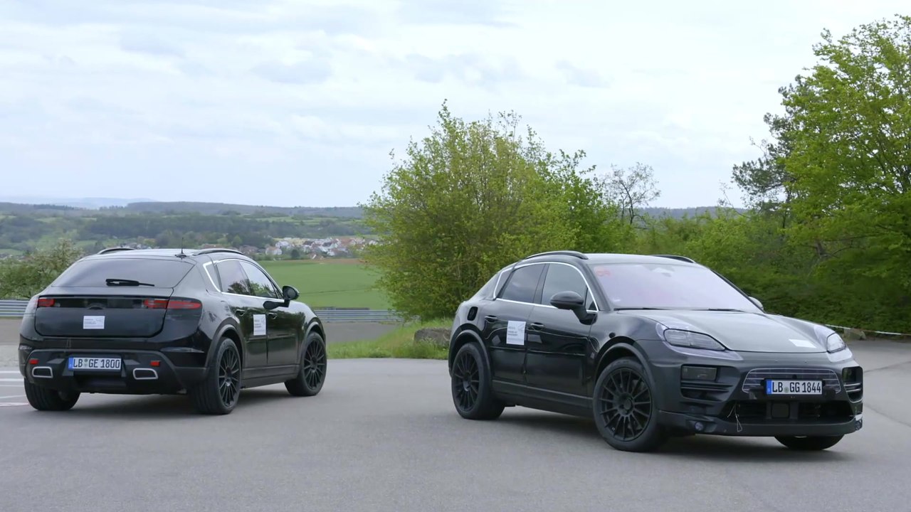 Prototypen des vollelektrischen Porsche Macan - zwischen digitaler und realer Welt