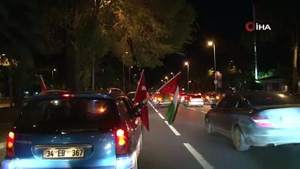 İstanbul'da tam kapanmada Kudüs'e destek konvoyu