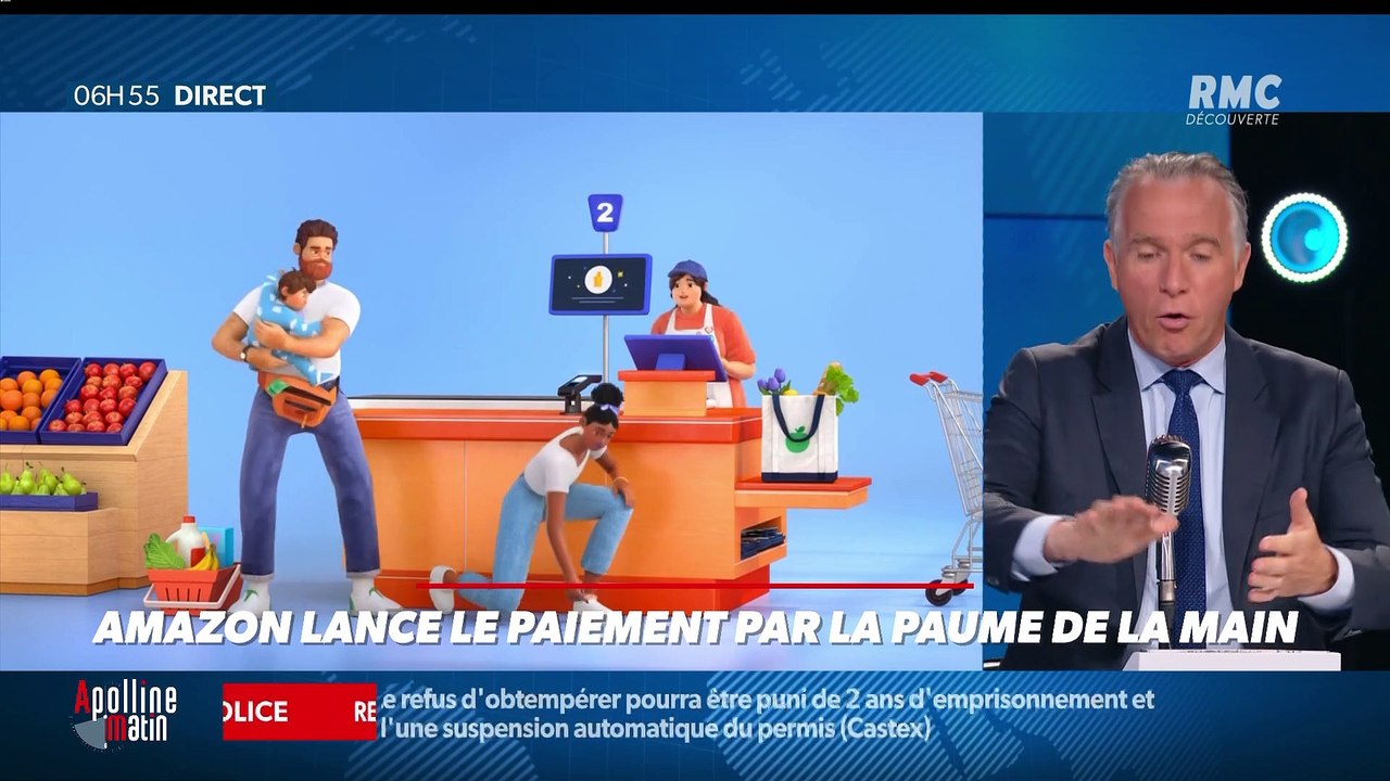 La chronique de Frédéric Simottel : Amazon lance le paiement avec la paume de la main - 12/05