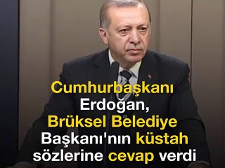 Erdoğan'dan Brüksel Belediye Başkanı'na sert tepki