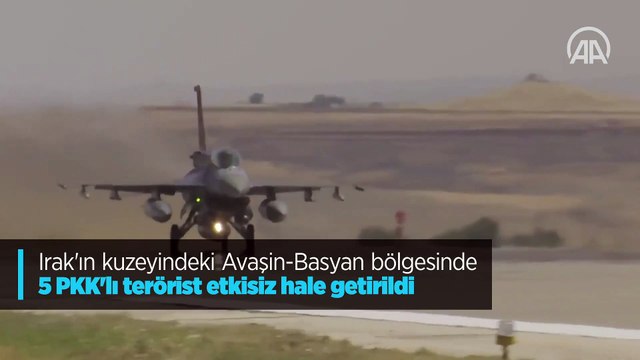 Irak'ın kuzeyindeki Avaşin-Basyan bölgesinde 5 PKK'lı terörist etkisiz hale getirildi