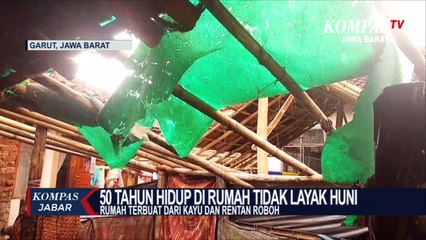 Miris! 1 Keluarga di Garut Hidup 50 Tahun di Gubuk Reot