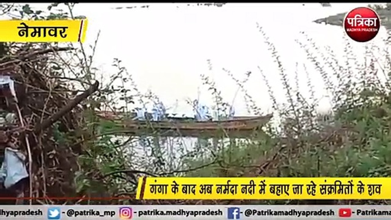 After ganga, Now Dead Bodies Are Flowing In narmada River