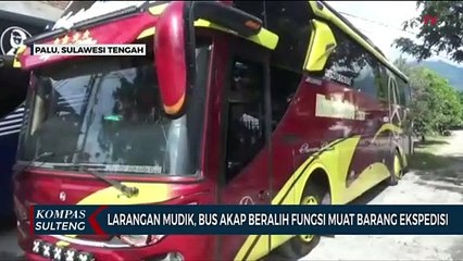 Larangan Mudik, Bus Akap Beralih Fungsi Muat Barang Ekspedisi