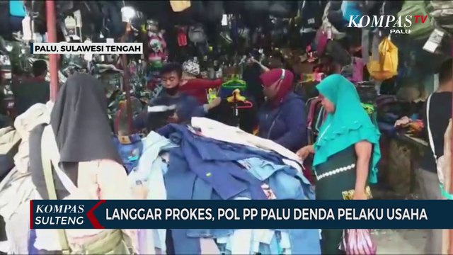 Langgar Prokes, Pol PP Palu Denda Pelaku Usaha