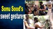 Sonu Sood serves summer drink to paparazzi