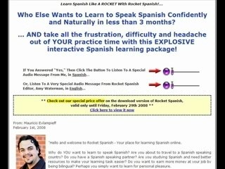 Learn Spanish Like A Rocket
