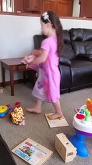 Twins Turn Furniture Into Climbing Fun Zone