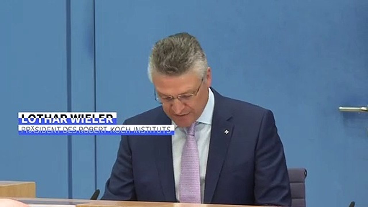 RKI-Chef Wieler: 'Wir sind auf einem guten Weg'