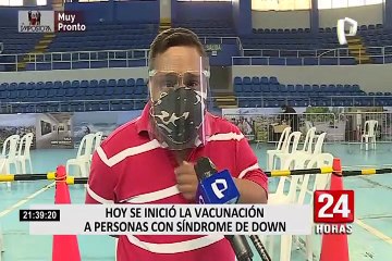 Personas con síndrome de Down fueron vacunadas contra la COVID-19 según su número de DNI