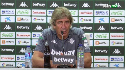 Rueda de prensa de Pellegrini previa al Eibar-Betis
