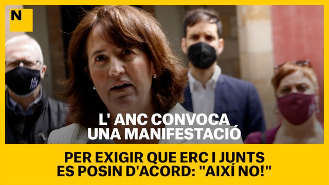 L'ANC convoca diumenge per exigir que ERC i Junts es posin d'acord: Així no!