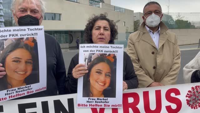 Son dakika haber! Almanya'da kızı terör örgütü PKK tarafından kaçırılan annenin eylemi devam ediyor