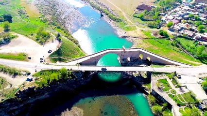 Malabadi Köprüsü ve Batman Barajı Havadan görüntülendi