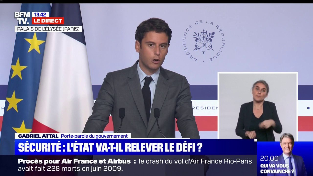 Gabriel Attal à propos d'Avignon: "Il n'y a rien de plus insupportable qu'un crime qui reste impuni"