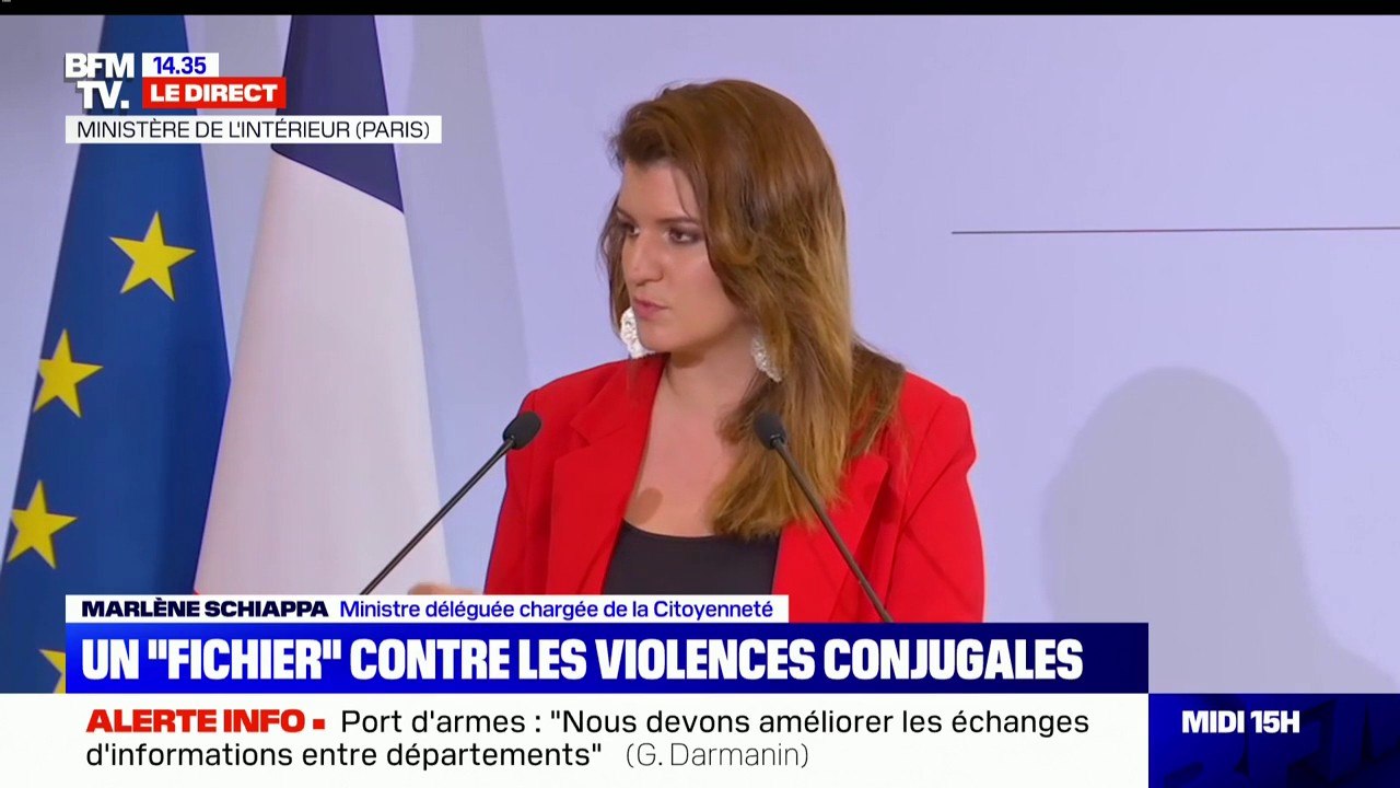 Violences conjugales: Marlène Schiappa pointe "une sous-utilisation des dispositifs de protection"