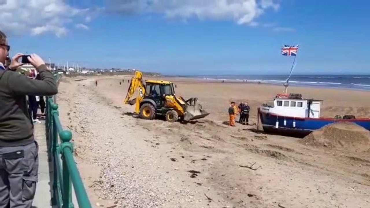 Boat on Seaburn Beach