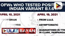 Local at community transmission ng COVID-19 variant na unang na-detect sa India, ‘di pa naitatala sa Pilipinas; India variant, naitala na sa 44 bansa batay sa GISAID Database