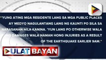 Pagyanig, naramdaman sa ilang lugar sa NCR matapos ang magnitude 5.8 na lindol sa Occidental Mindoro; Abra de Ilog LGU, walang naitalang malaking pinsala matapos ang lindol