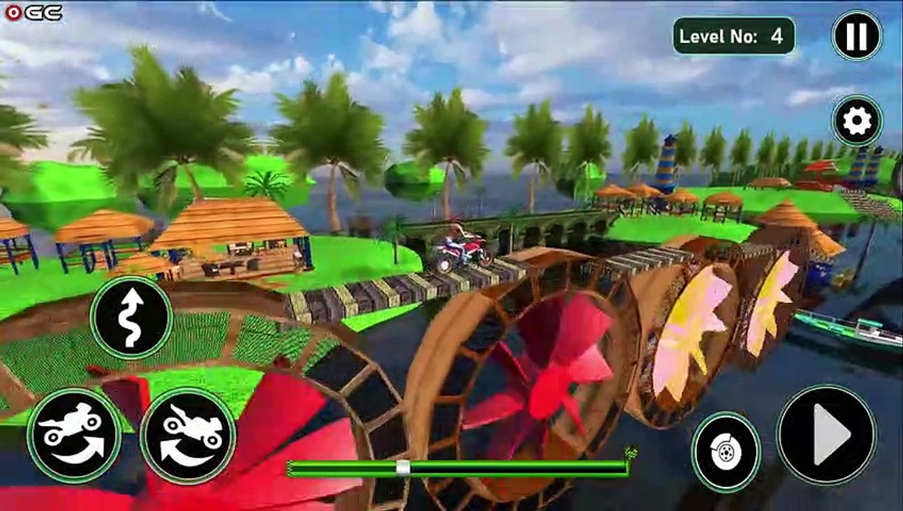 Motor Bike Impossible Stunts Game - Bike Stunts Tricky Racing Rider Free 2021 - Android GamePlay