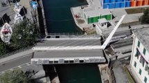 La Spezia - Crolla ponte levatoio di Pagliari (12.05.21)