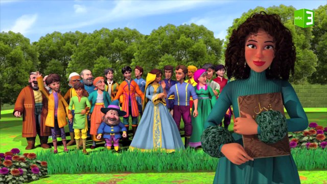 شهد تأخذ صورة تذكارية مع أبطال قنديل الحكايات