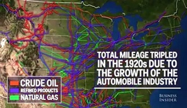 A major supplier of fuel to the East Coast has been down following a cyberattack. This animated map shows all the major oil and gas pipelines in the US.