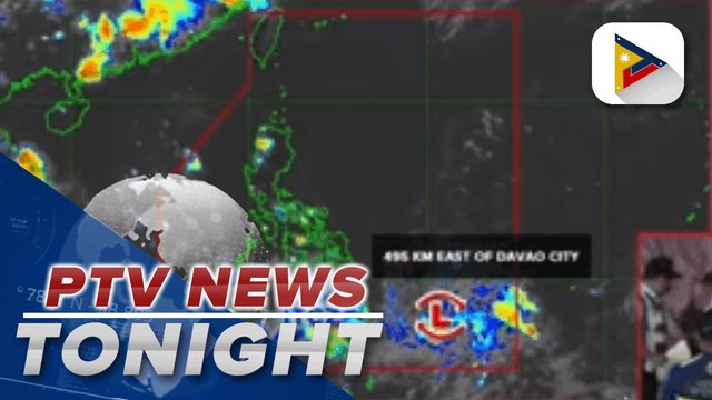 PTV INFOWEATHER: Trough of the LPA bringing rain to Surigao del Sur and Davao Oriental